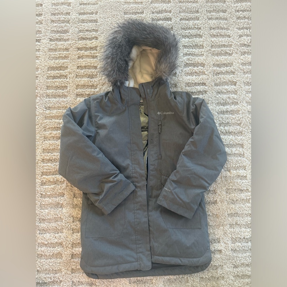 Girls Columbia Grey Winter Coat